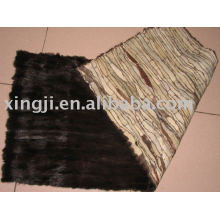 mink fur plate by skin scraps